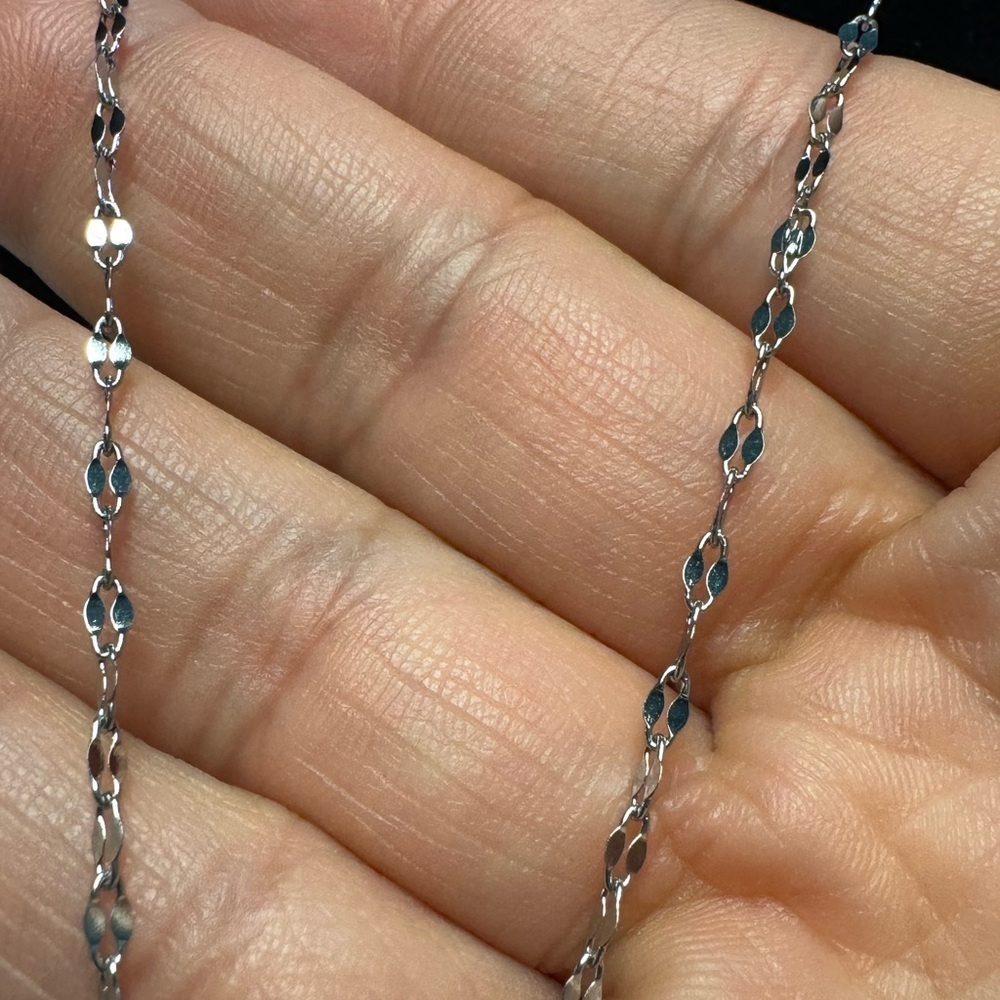 Y2K Blue Planet Star Pendant Necklace White Gold Plated Stainless Steel Jewelry - Picture 7 of 8